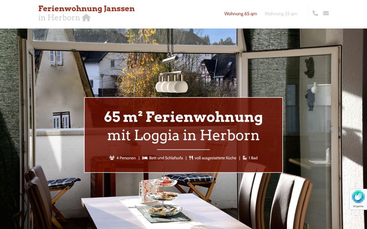 Screenshot stránky ferienwohnung-herborn.de