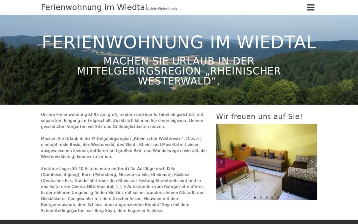 Screenshot of ferienwohnung-im-wiedtal.de
