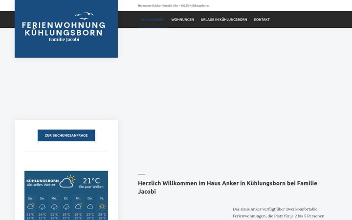 Captura de pantalla de ferienwohnung-jacobi.de