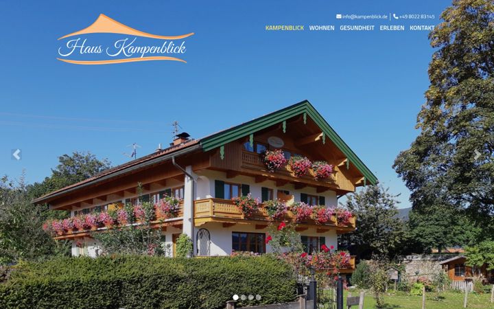 Screenshot of ferienwohnung-kampenblick.de