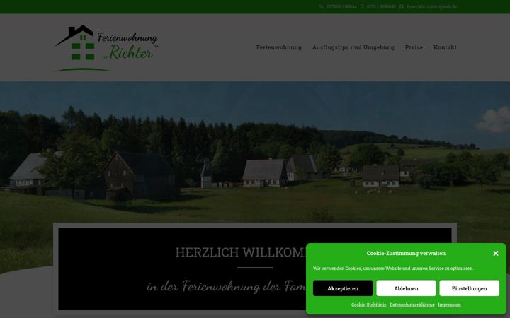 Screenshot of ferienwohnung-karli-richter.de