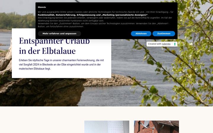 Screenshot of ferienwohnung-kastens.de