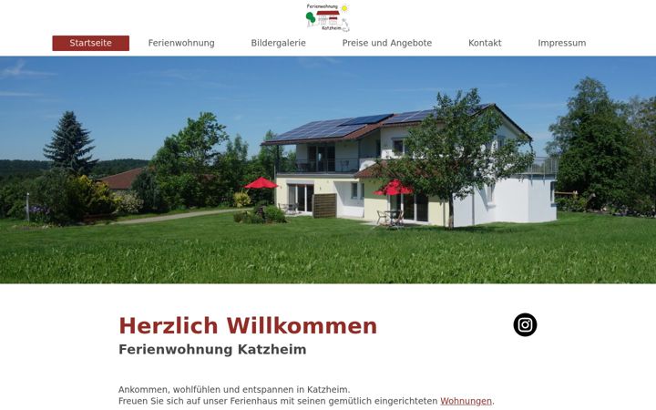Screenshot of ferienwohnung-katzheim.de