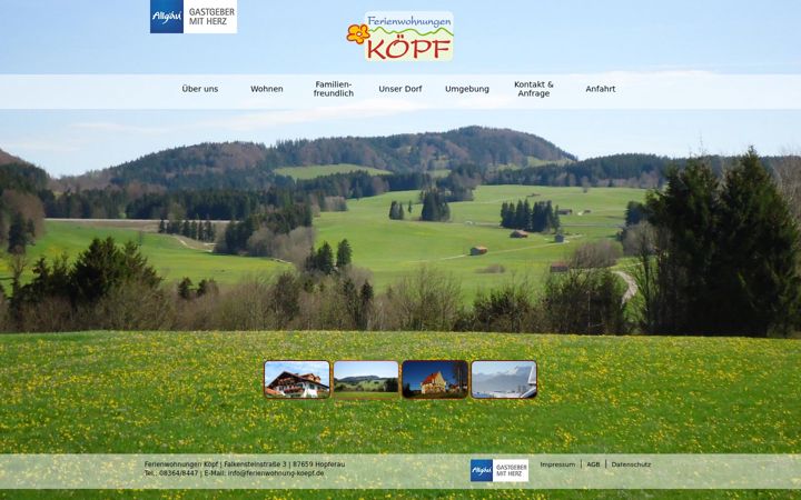 Screenshot of ferienwohnung-koepf.de