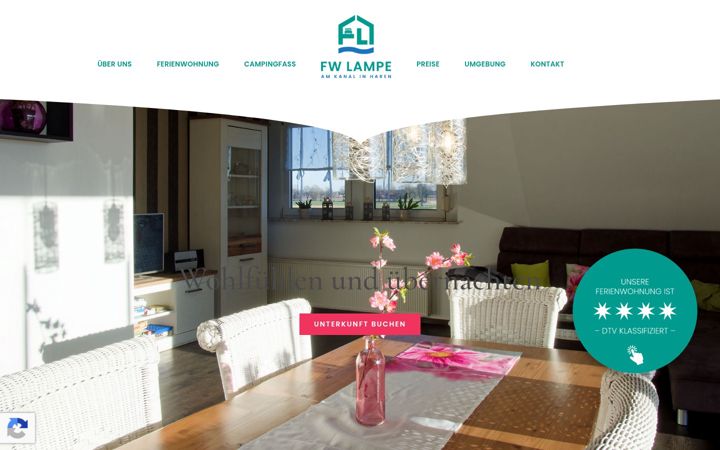Screenshot of ferienwohnung-lampe.info
