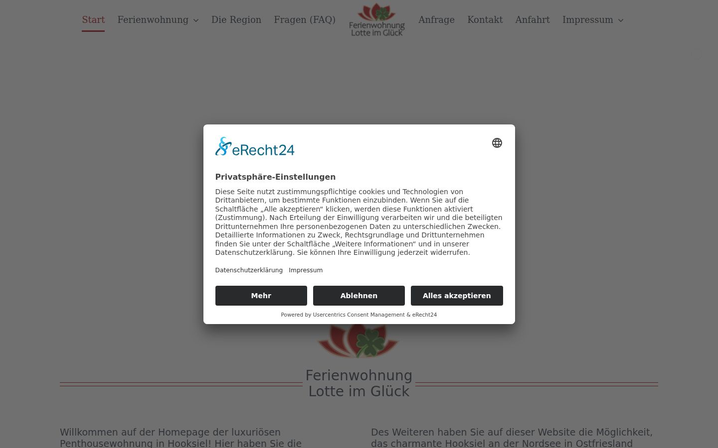 Zrzut ekranu banera zgody wyświetlanego przed jakąkolwiek interakcją
