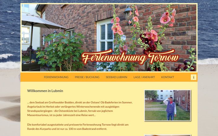 Screenshot of ferienwohnung-lubmin.de