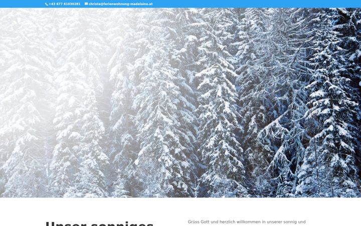 Screenshot of ferienwohnung-madelaine.at