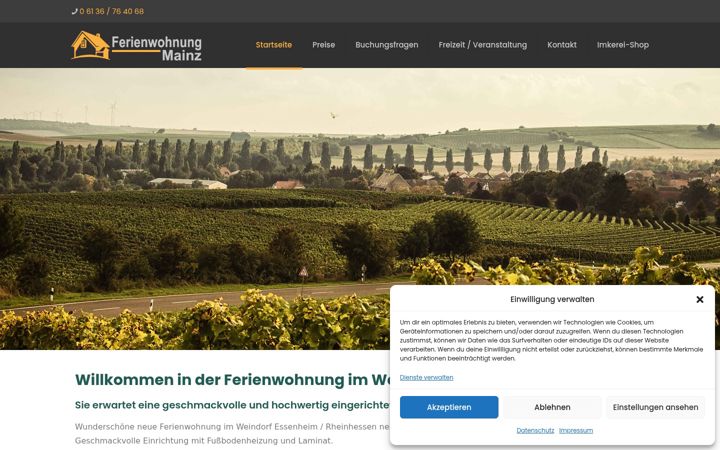 Екранна снимка на ferienwohnung-mainz.de