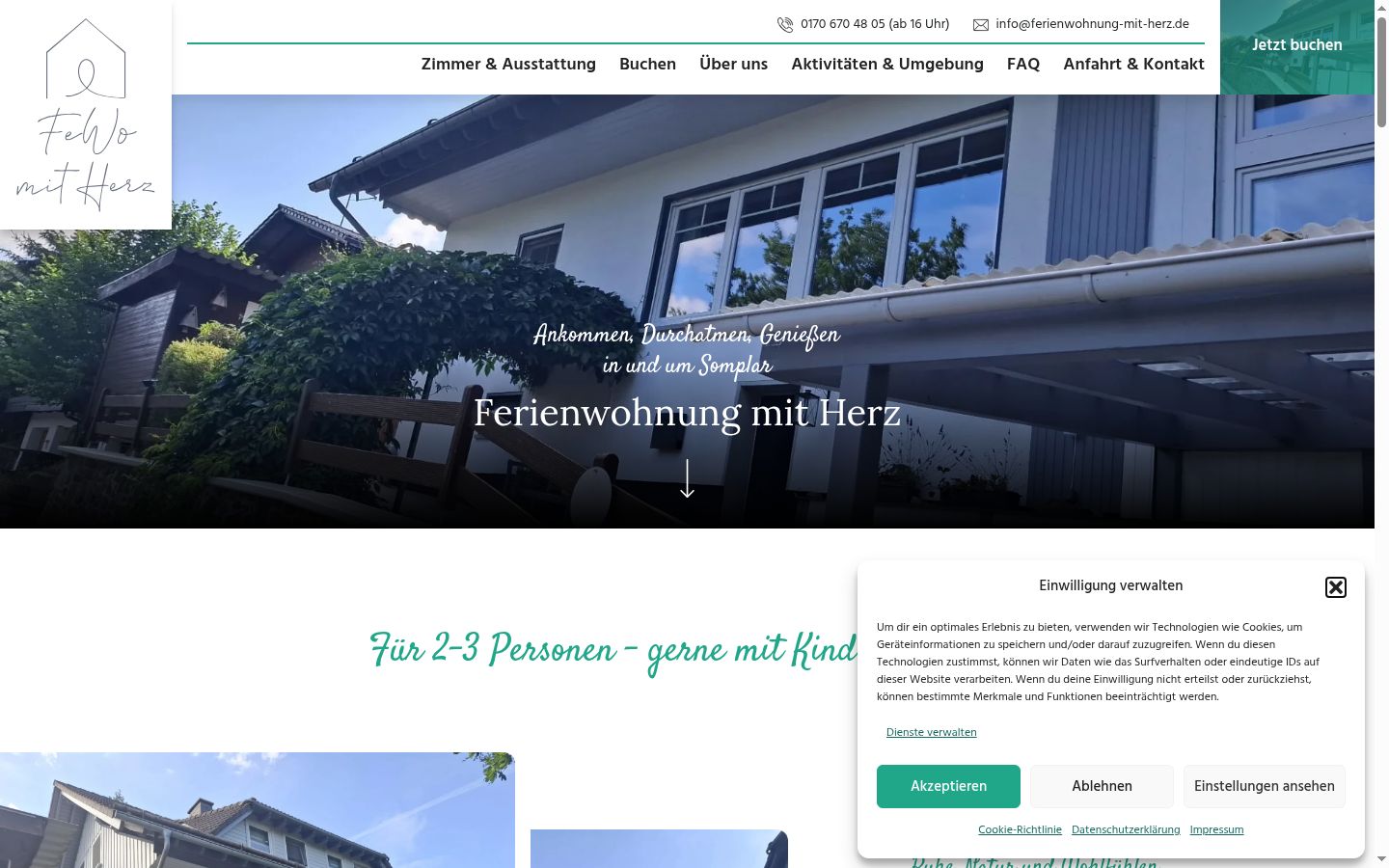 Screenshot van de toestemmingsbanner zoals getoond vóór enige interactie