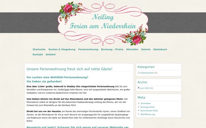 Snimka zaslona za ferienwohnung-neiling-niederrhein.de