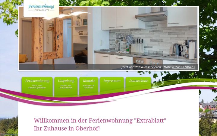 Screenshot of ferienwohnung-oberhof.info