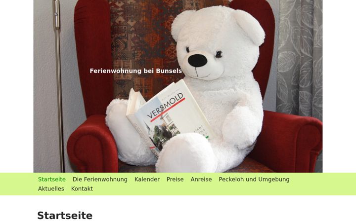 Snimka zaslona za ferienwohnung-peckeloh.de