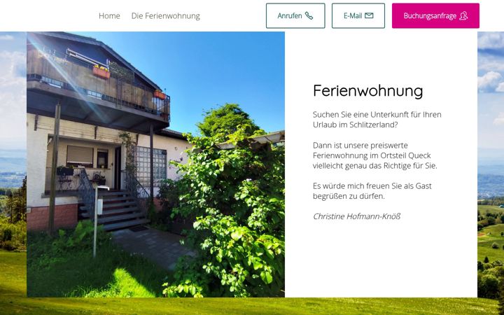 Screenshot of ferienwohnung-queck.de