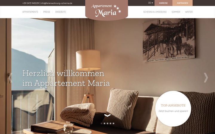 Skjámynd af ferienwohnung-schenna.de