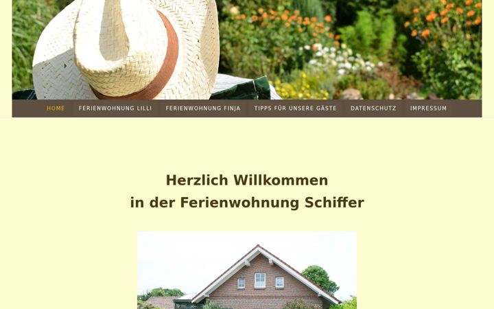 Snimka zaslona za ferienwohnung-schiffer.de
