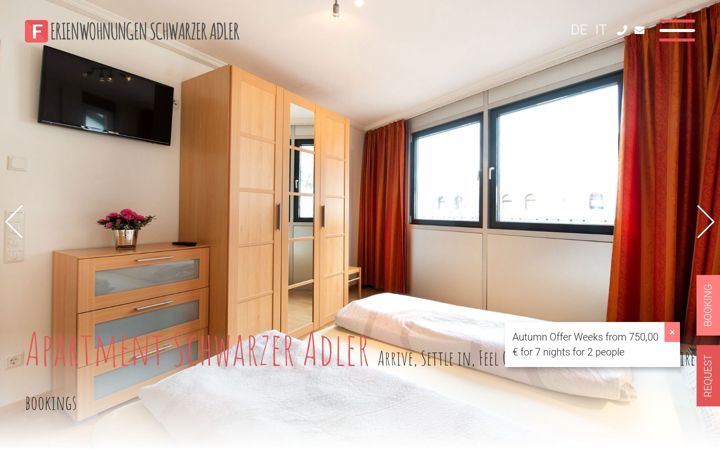 Screenshot of ferienwohnung-schwarzeradler.com
