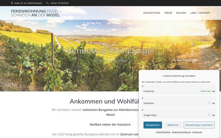 Screenshot of ferienwohnung-schweich-an-der-mosel.de