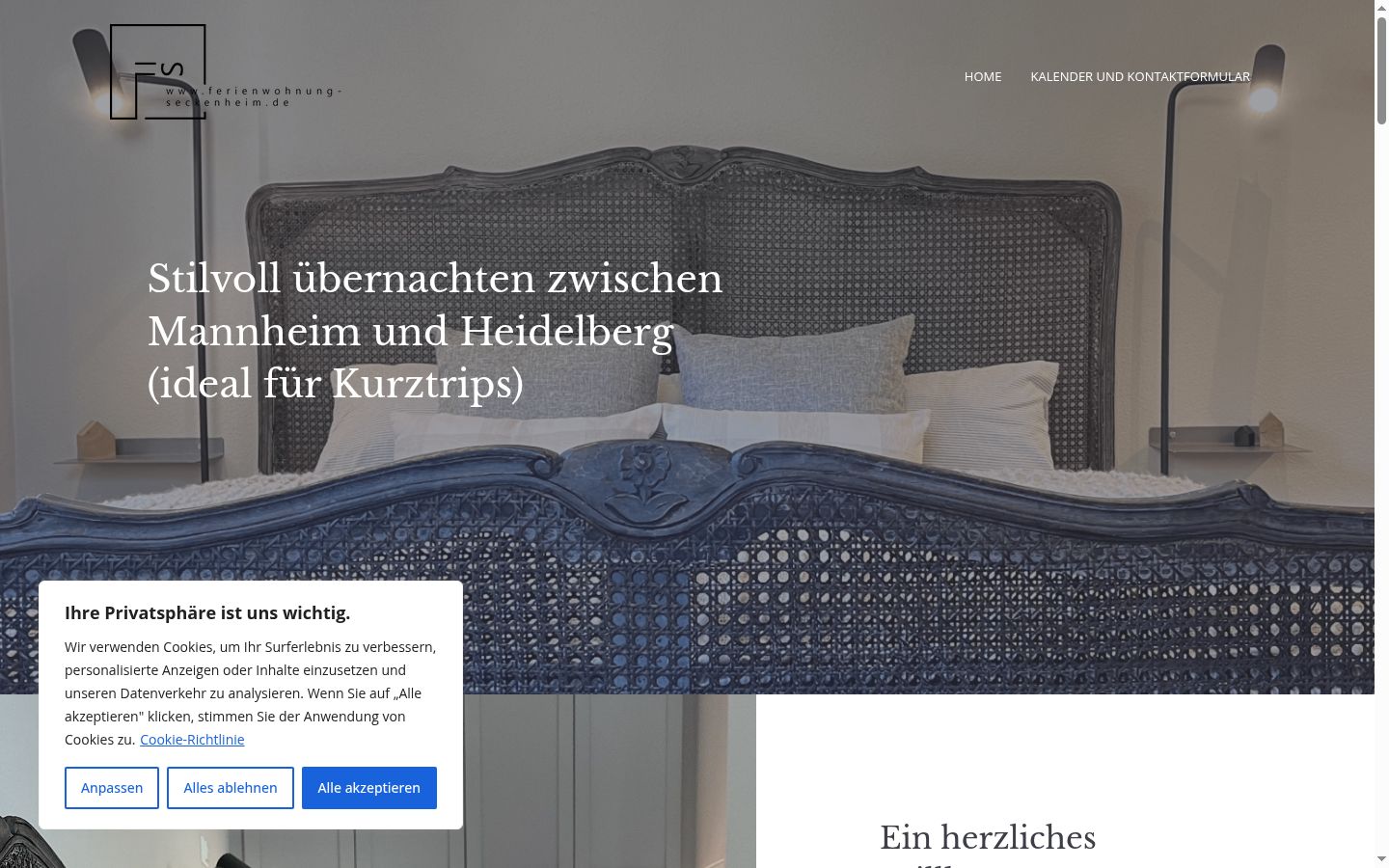 Capture d'écran de la bannière de consentement affichée avant toute interaction
