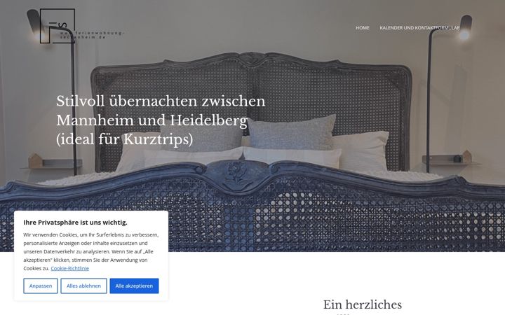 Screenshot of ferienwohnung-seckenheim.de