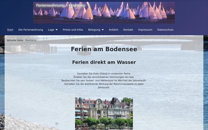Screenshot of ferienwohnung-seepromenade-konstanz.de