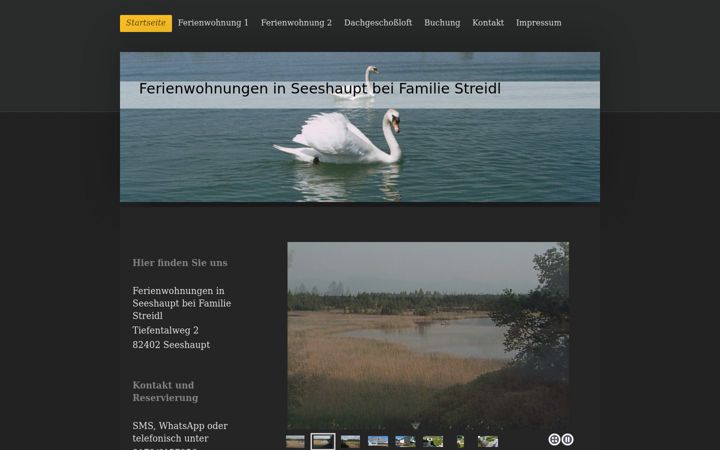 Screenshot stránky ferienwohnung-seeshaupt.com