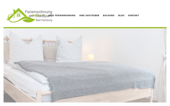 Screenshot von ferienwohnung-stadtpark.de