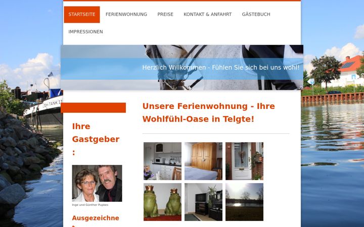 Captură de ecran a ferienwohnung-telgte-pupkes.de