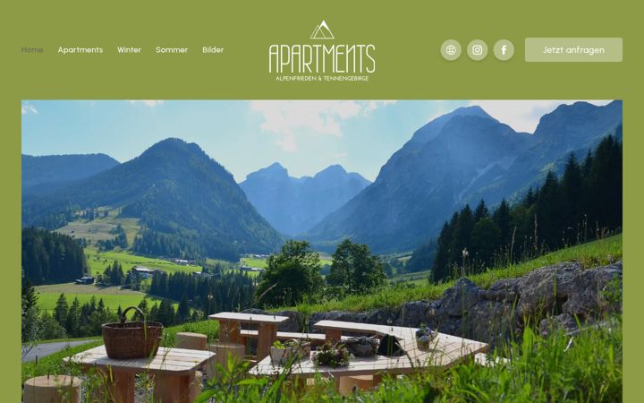 Screenshot of ferienwohnung-tennengebirge.at