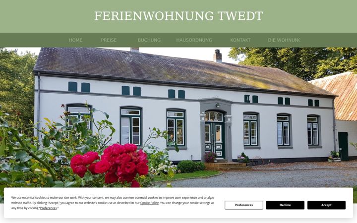 Screenshot of ferienwohnung-twedt.de