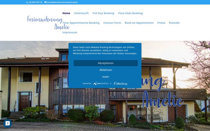 Screenshot of ferienwohnung-wenzenbach.de