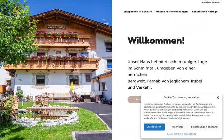 Screenshot of ferienwohnung-wipptal.at