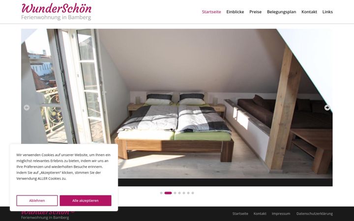 Screenshot of ferienwohnung-wunderschoen.de