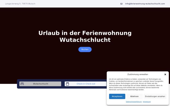 Screenshot of ferienwohnung-wutachschlucht.com