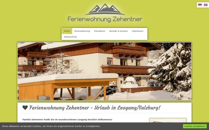 Screenshot of ferienwohnung-zehentner.at