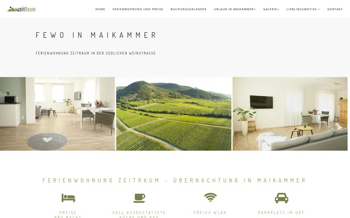 Screenshot of ferienwohnung-zeitraum.de