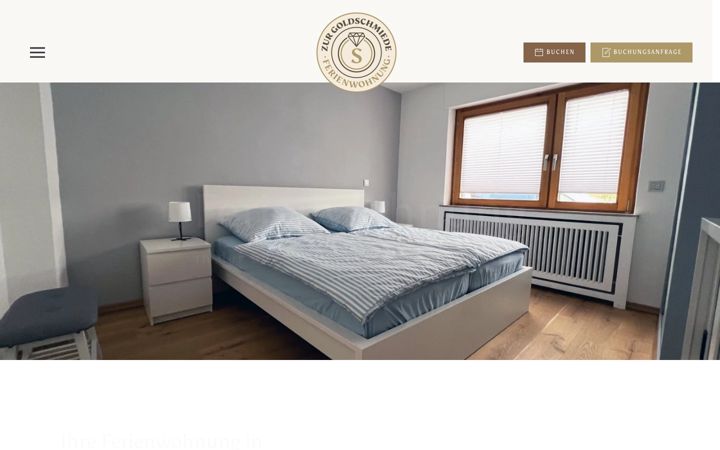 Screenshot of ferienwohnung-zur-goldschmiede.de