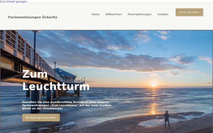 Screenshot of ferienwohnung24-usedom.de