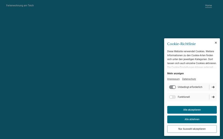 Screenshot of ferienwohnungamteich.de