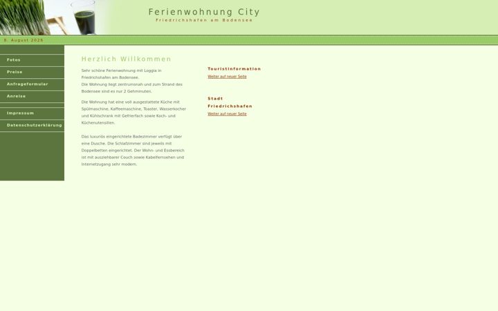 Screenshot of ferienwohnungcity.de