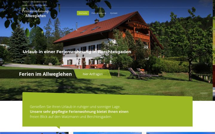 Captura de ecrã de ferienwohnungen-allweglehen.de