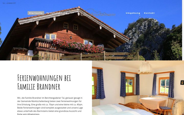 Captura de ecrã de ferienwohnungen-brandner.de