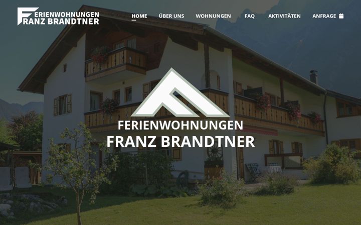 Captura de ecrã de ferienwohnungen-brandtner.de