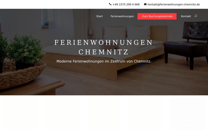 Ekrānuzņēmums no ferienwohnungen-chemnitz.de