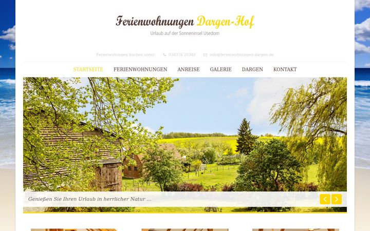 Screenshot of ferienwohnungen-dargen.de