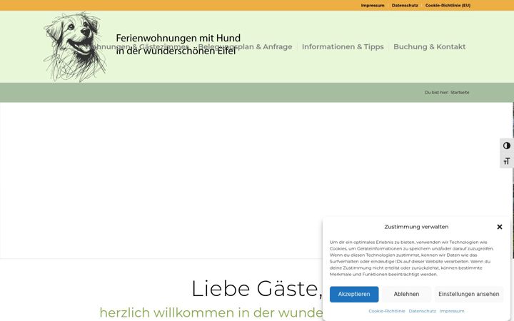 Screenshot of ferienwohnungen-eifel-friedrichshof.de