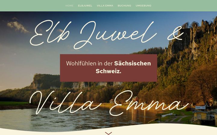 Screenshot of ferienwohnungen-elbjuwel.de