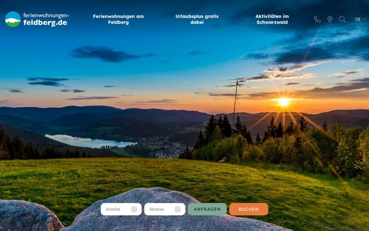 Skærmbillede af ferienwohnungen-feldberg.de
