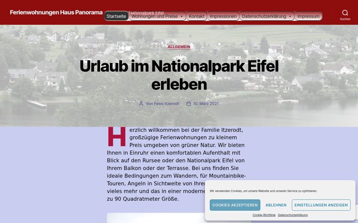 Screenshot του ferienwohnungen-haus-panorama.de