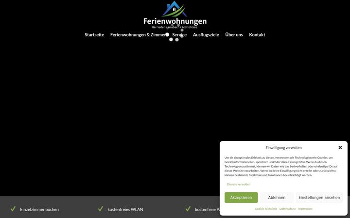 Screenshot του ferienwohnungen-herrieden.de
